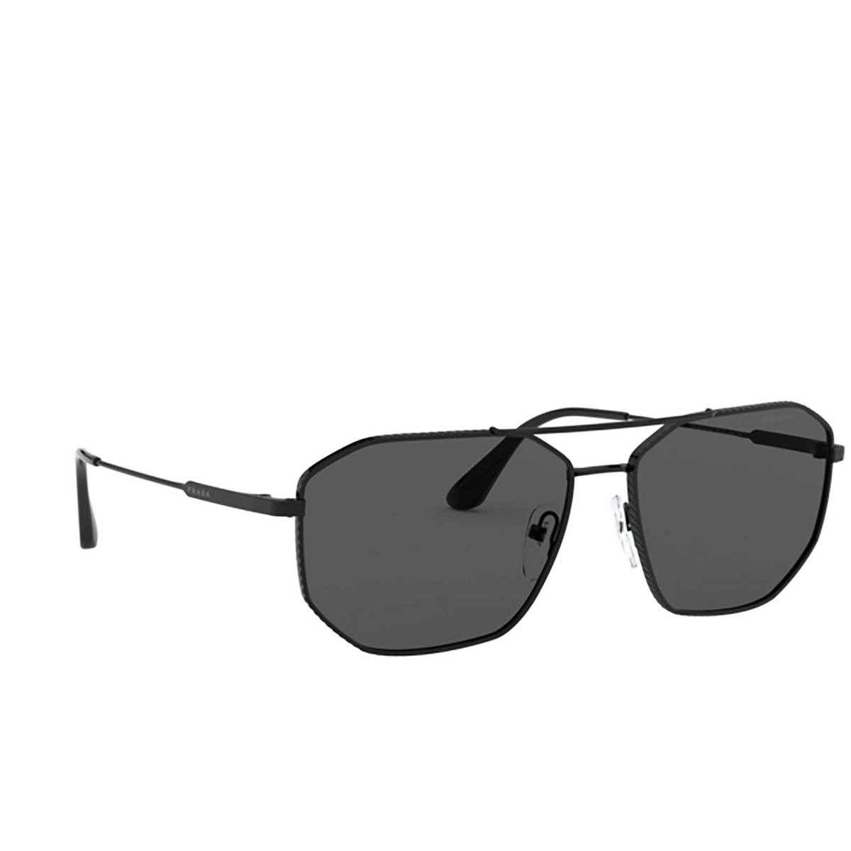 Prada PR 64XS Sunglasses 1AB731 Black - three-quarters view