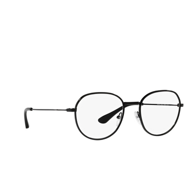 Prada PR 65WV Eyeglasses 1BO1O1 matte black - three-quarters view