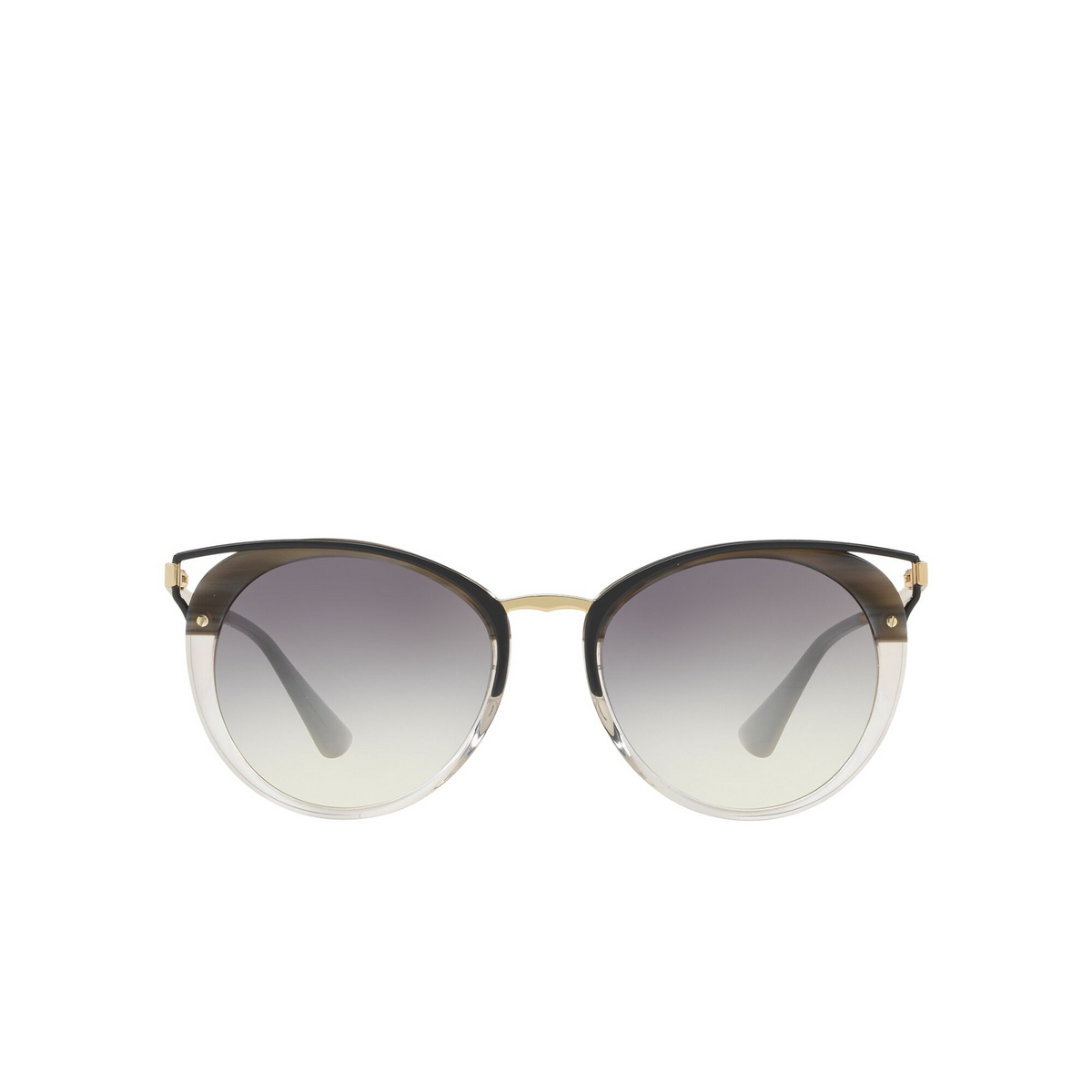 Prada® Cat-eye Sunglasses: PR 66TS color Striped Grey MRU130 - front view.