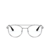 Prada PR 66XV Eyeglasses 07A1O1 transparent gunmetal - product thumbnail 1/4
