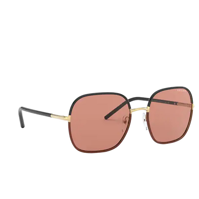 Prada PR 67XS Sunglasses 01H1P1 black / brown - 2/4