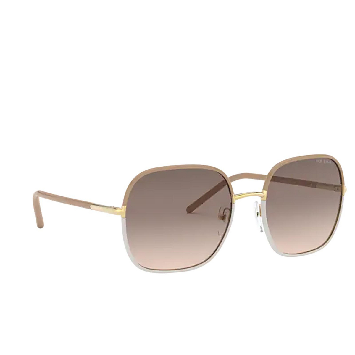 Prada PR 67XS Sunglasses 09G3D0 BEIGE / WHITE - three-quarters view