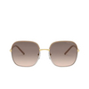 Prada PR 67XS Sunglasses 09G3D0 beige / white - product thumbnail 1/4