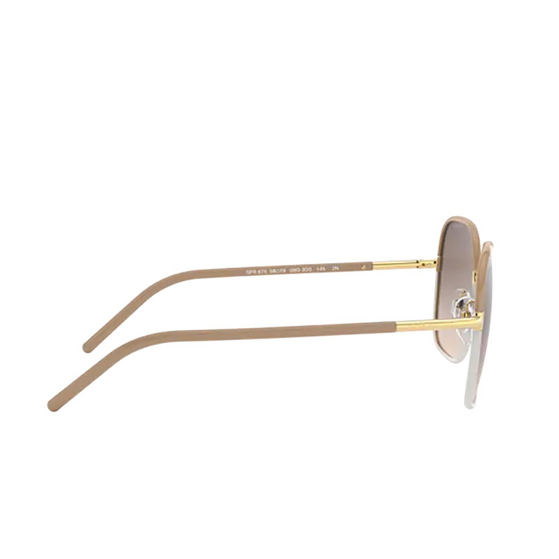 Prada PR 67XS Sunglasses 09G3D0 beige / white - 3/4