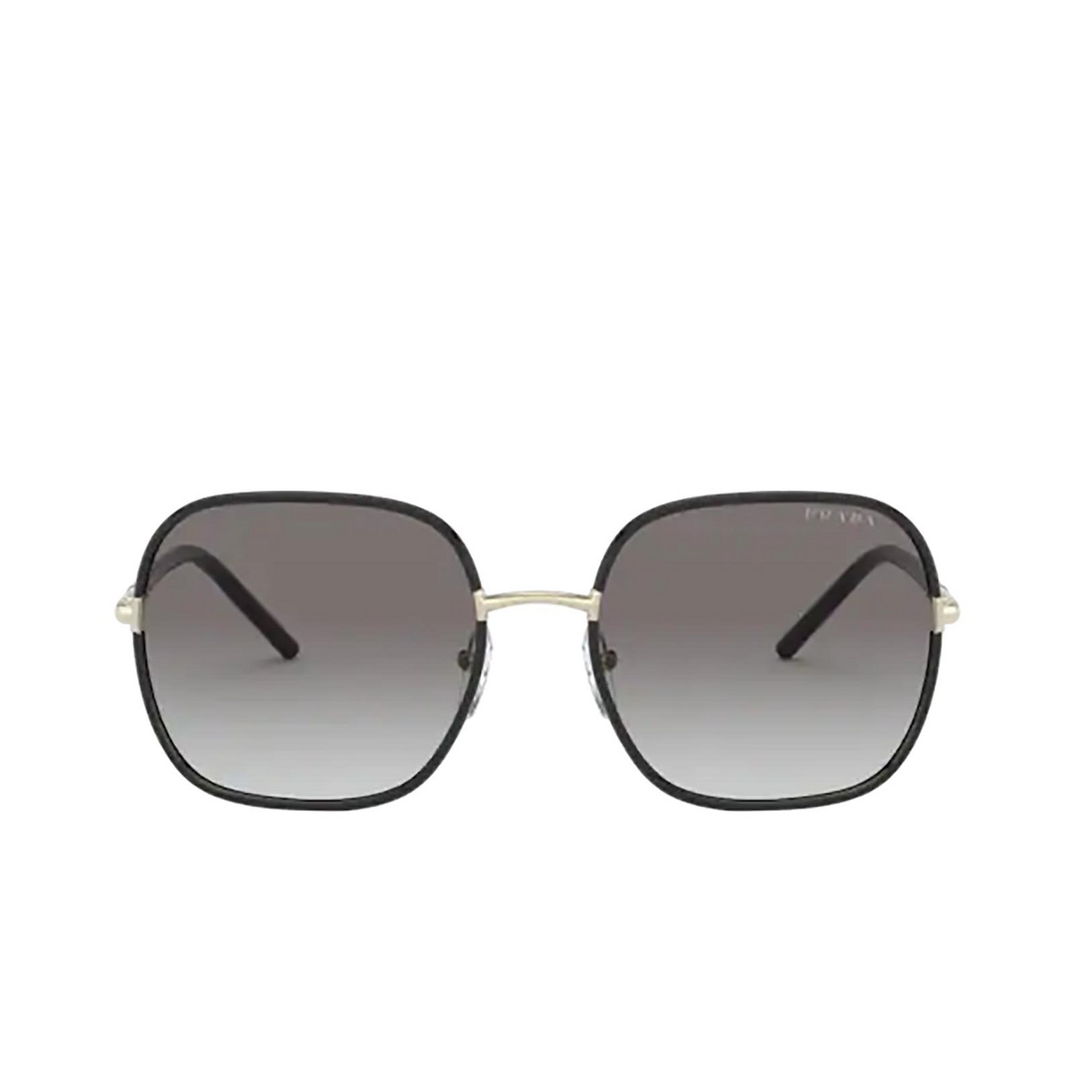 Prada PR 67XS Sunglasses AAV0A7 Pale Gold / Black - front view