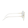Prada PR 67XS Sunglasses ZVN07D pale gold - product thumbnail 3/4