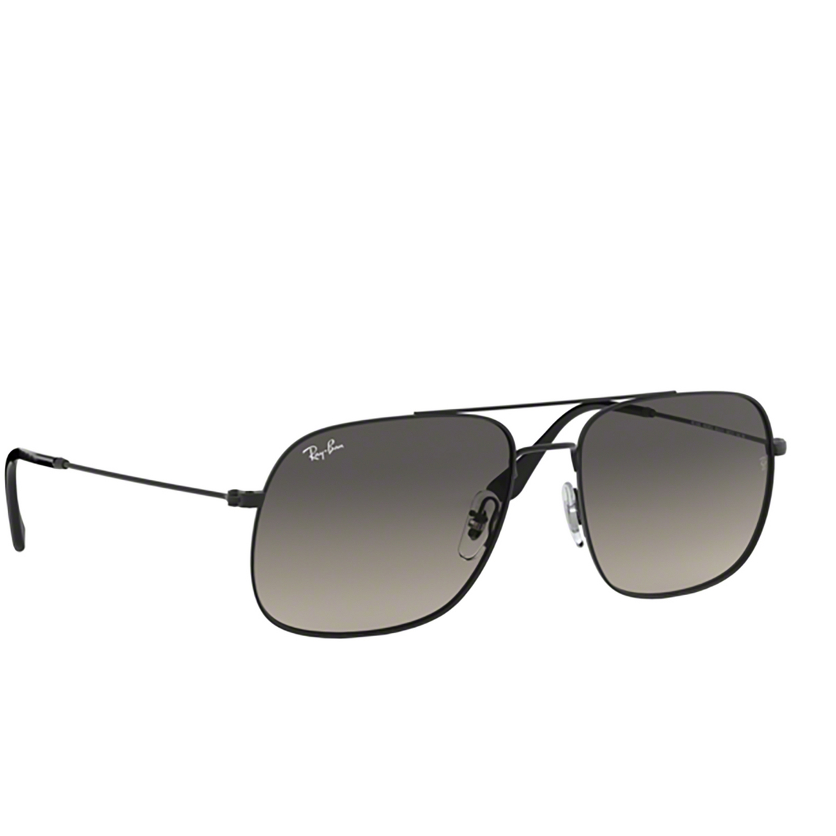 Ray-Ban® Square Sunglasses: Andrea RB3595 color Rubber Black 901411 - 2/3.