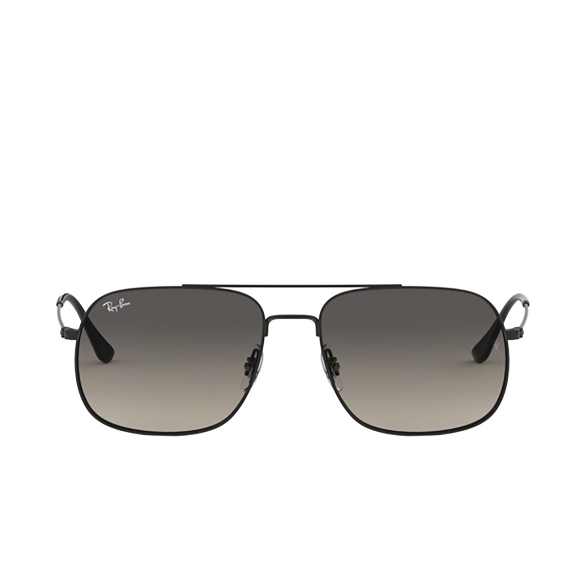 Ray-Ban® Square Sunglasses: Andrea RB3595 color Rubber Black 901411 - product thumbnail 1/3.
