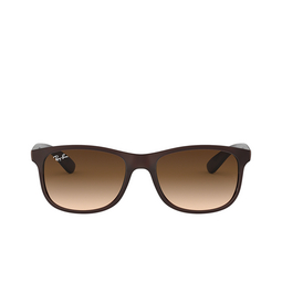 Ray-Ban® Square Sunglasses: RB4202 Andy color 607313 Matte Brown On Brown 