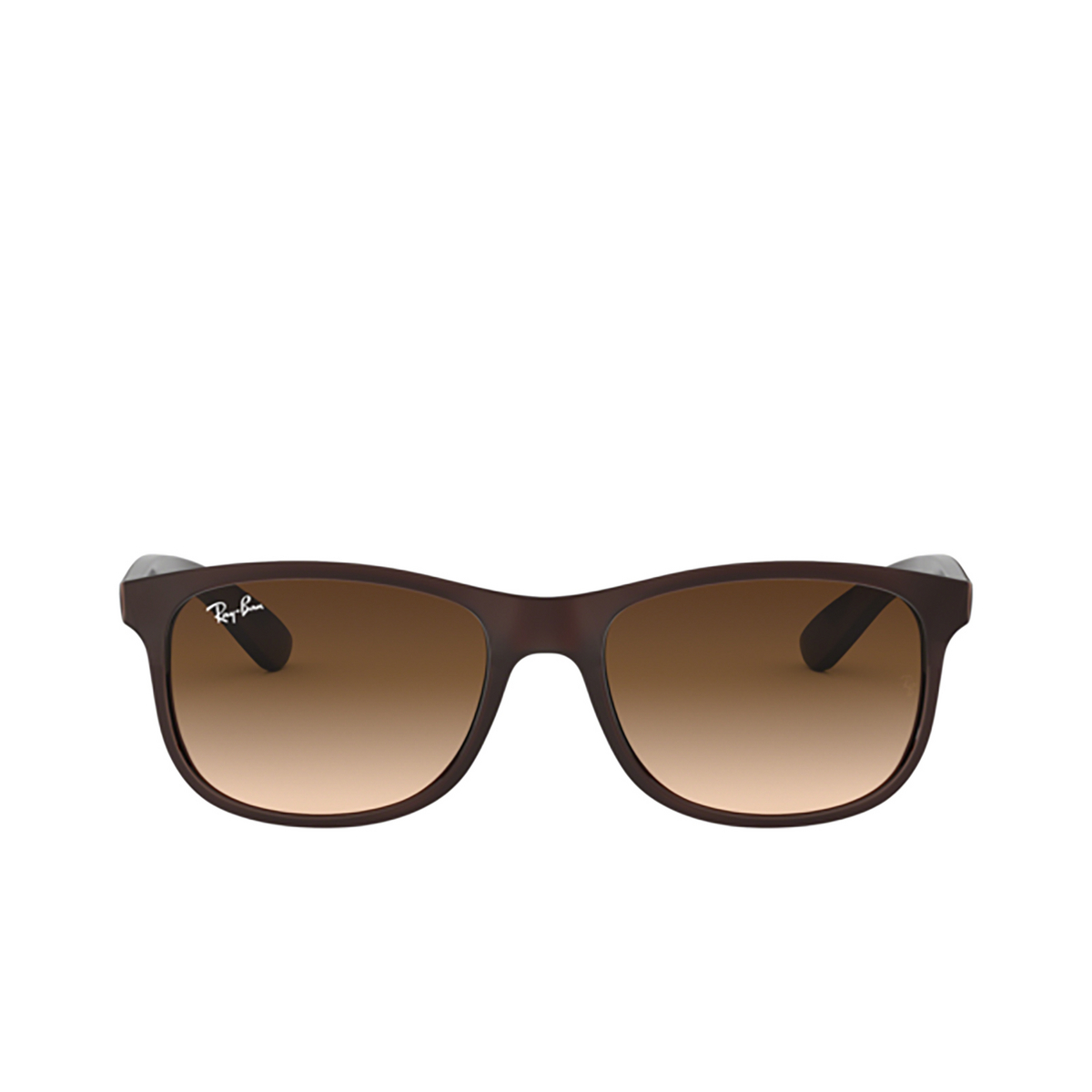 Ray-Ban ANDY Sunglasses 607313 MATTE BROWN ON BROWN - front view
