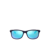 Ray-Ban ANDY Sunglasses 615355 matte blue on blue - product thumbnail 1/4