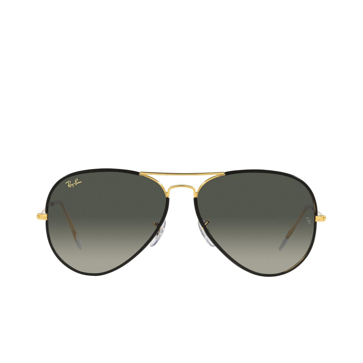 Ray-Ban AVIATOR FULL COLOR Sunglasses 919671 Black on Legend Gold - front view