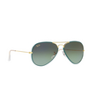 Ray-Ban AVIATOR FULL COLOR Sunglasses 9196BH petroleum on legend gold - product thumbnail 2/4