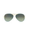 Ray-Ban AVIATOR FULL COLOR Sunglasses 9196BH petroleum on legend gold - product thumbnail 1/4