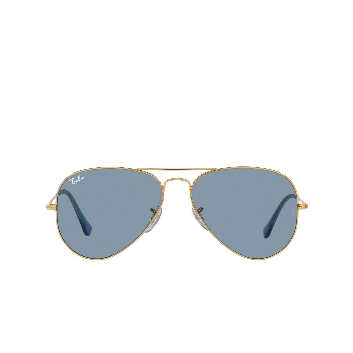 Ray-Ban® Aviator Sunglasses: RB3025 Aviator Large Metal color 001/56 True Blue - 1/3