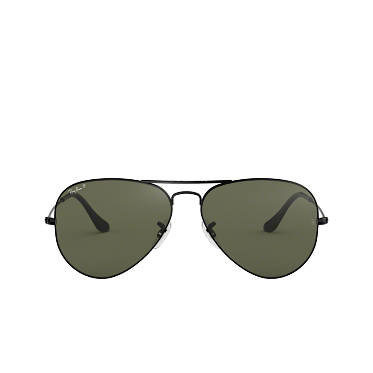 Ray-Ban AVIATOR LARGE METAL Sunglasses 002/58 Black - front view
