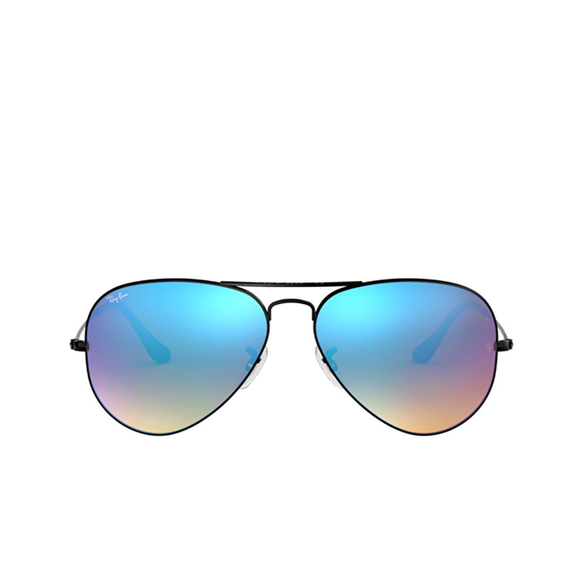 Ray-Ban AVIATOR LARGE METAL Sunglasses 002/4O BLACK - front view