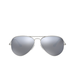 Ray-Ban® Aviator Sunglasses: RB3025 Aviator Large Metal color 019/W3 Matte Silver 