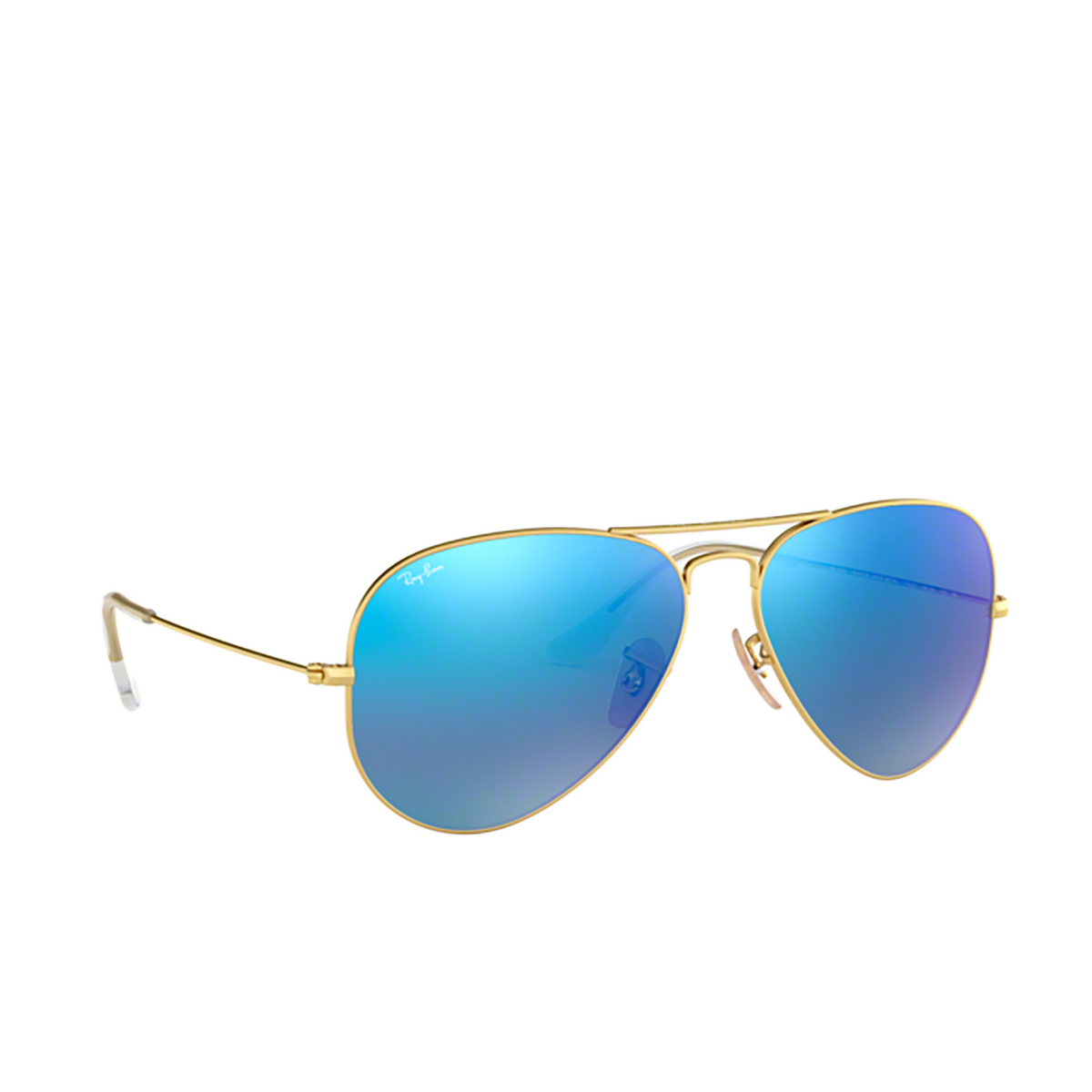 Ray-Ban AVIATOR LARGE METAL Sunglasses 112/17 MATTE ARISTA - three-quarters view