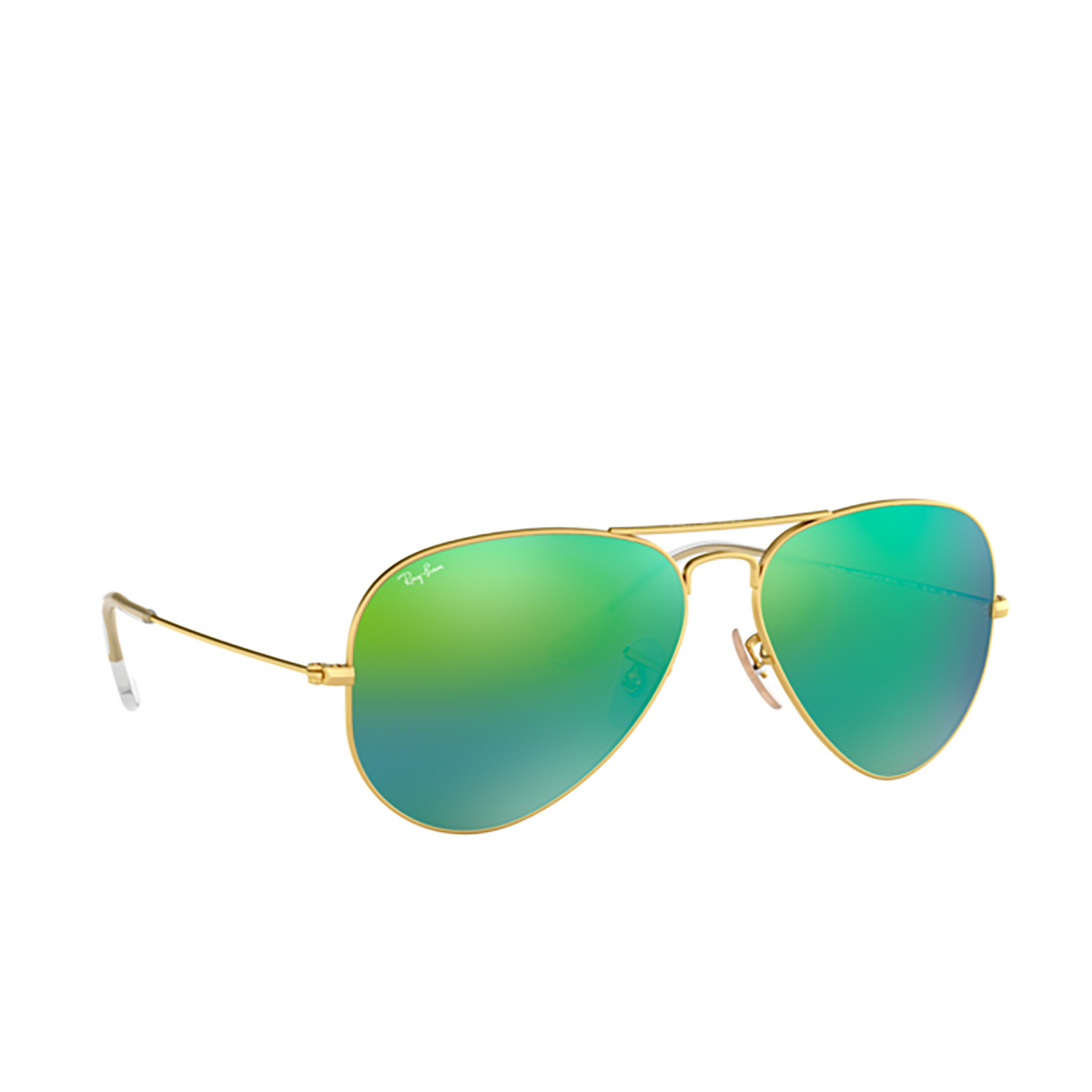 Ray-Ban AVIATOR LARGE METAL Sunglasses 112/19 MATTE ARISTA - three-quarters view