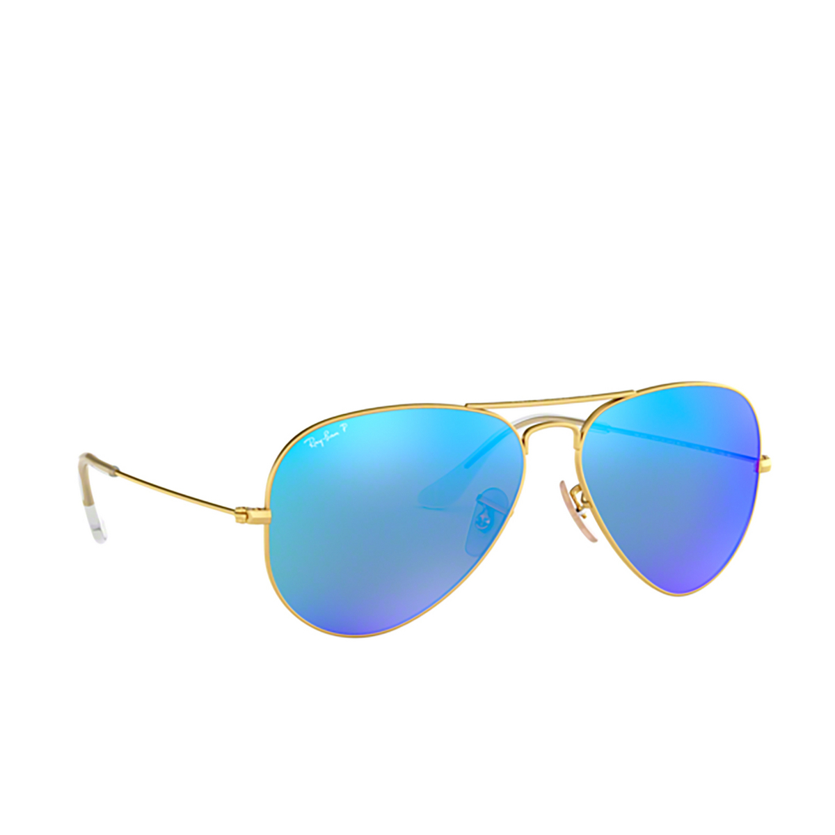 Ray-Ban AVIATOR LARGE METAL Sunglasses 112/4L MATTE ARISTA - three-quarters view