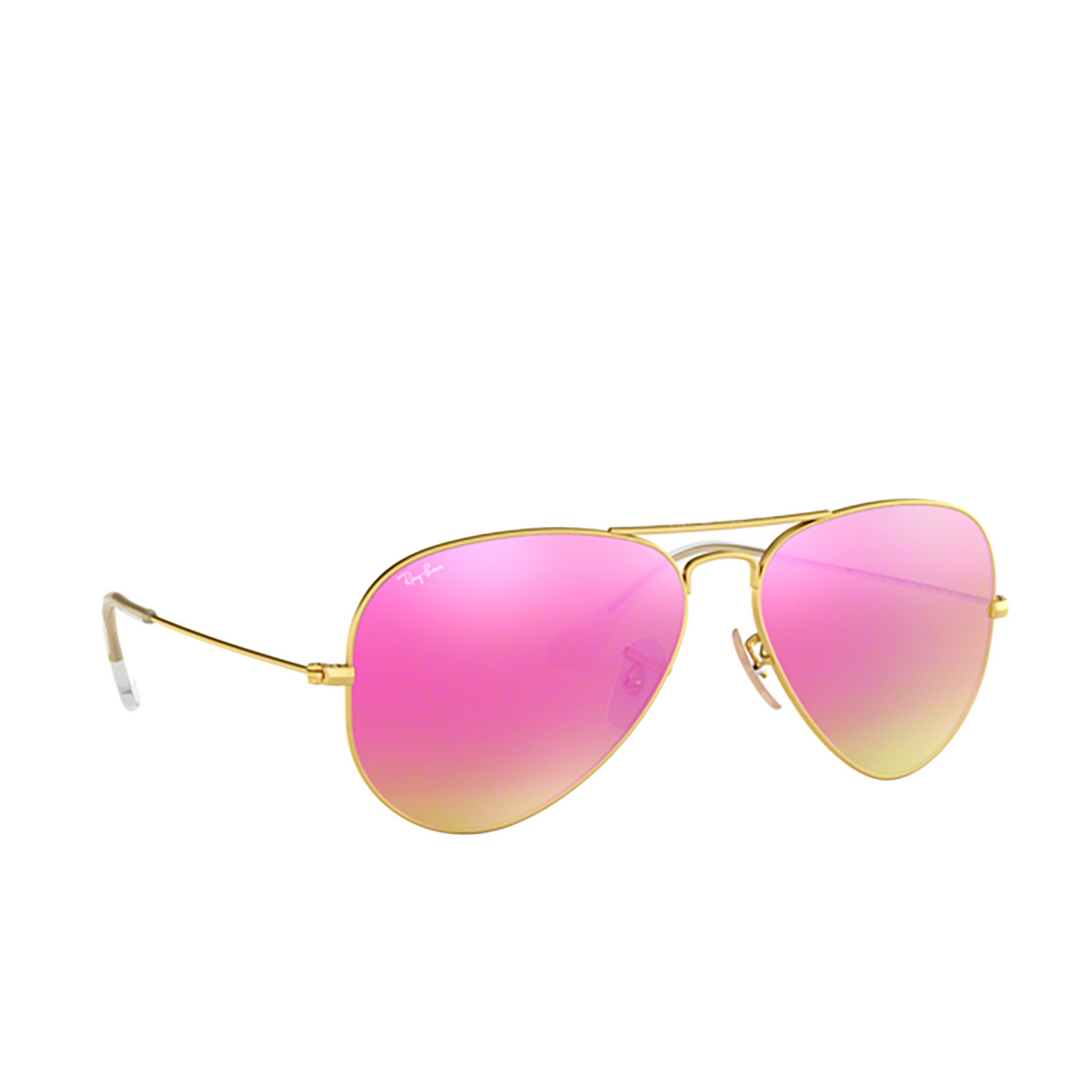 Ray-Ban AVIATOR LARGE METAL Sunglasses 112/4T MATTE ARISTA - three-quarters view