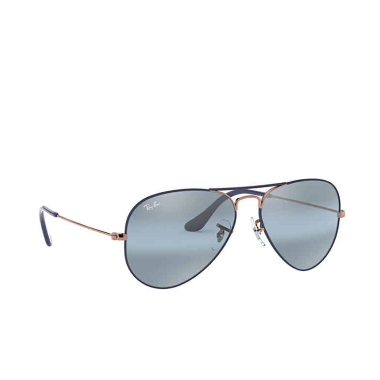 Ray-Ban AVIATOR LARGE METAL Sunglasses 9156AJ matte dark blue on copper - 2/4