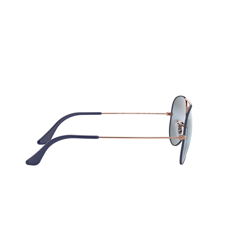 Ray-Ban AVIATOR LARGE METAL Sunglasses 9156AJ matte dark blue on copper - 3/4