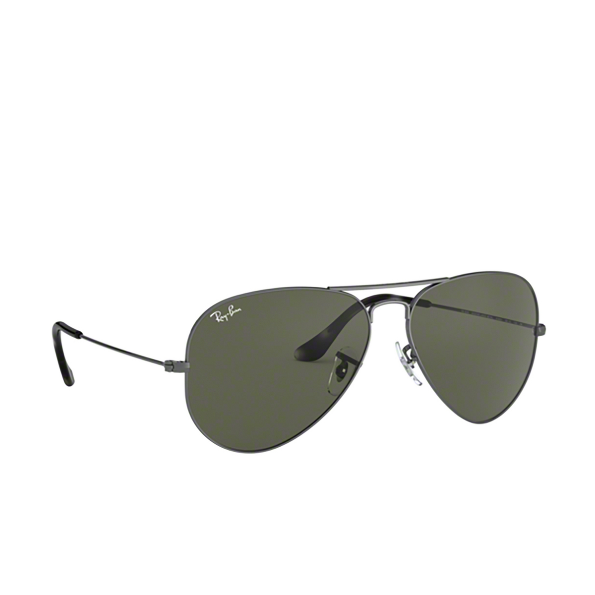 Ray-Ban AVIATOR LARGE METAL Sunglasses 919031 SAND TRANSPARENT GREY - three-quarters view