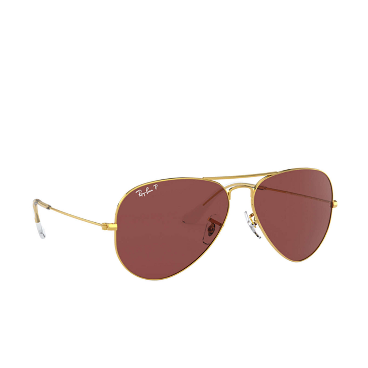 Ray-Ban AVIATOR LARGE METAL Sunglasses 9196AF Legend Gold - three-quarters view