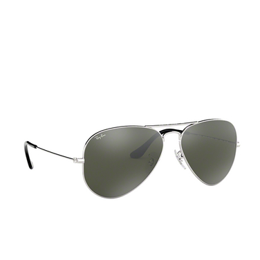 Ray-Ban AVIATOR LARGE METAL Sunglasses W3277 silver - three-quarters view