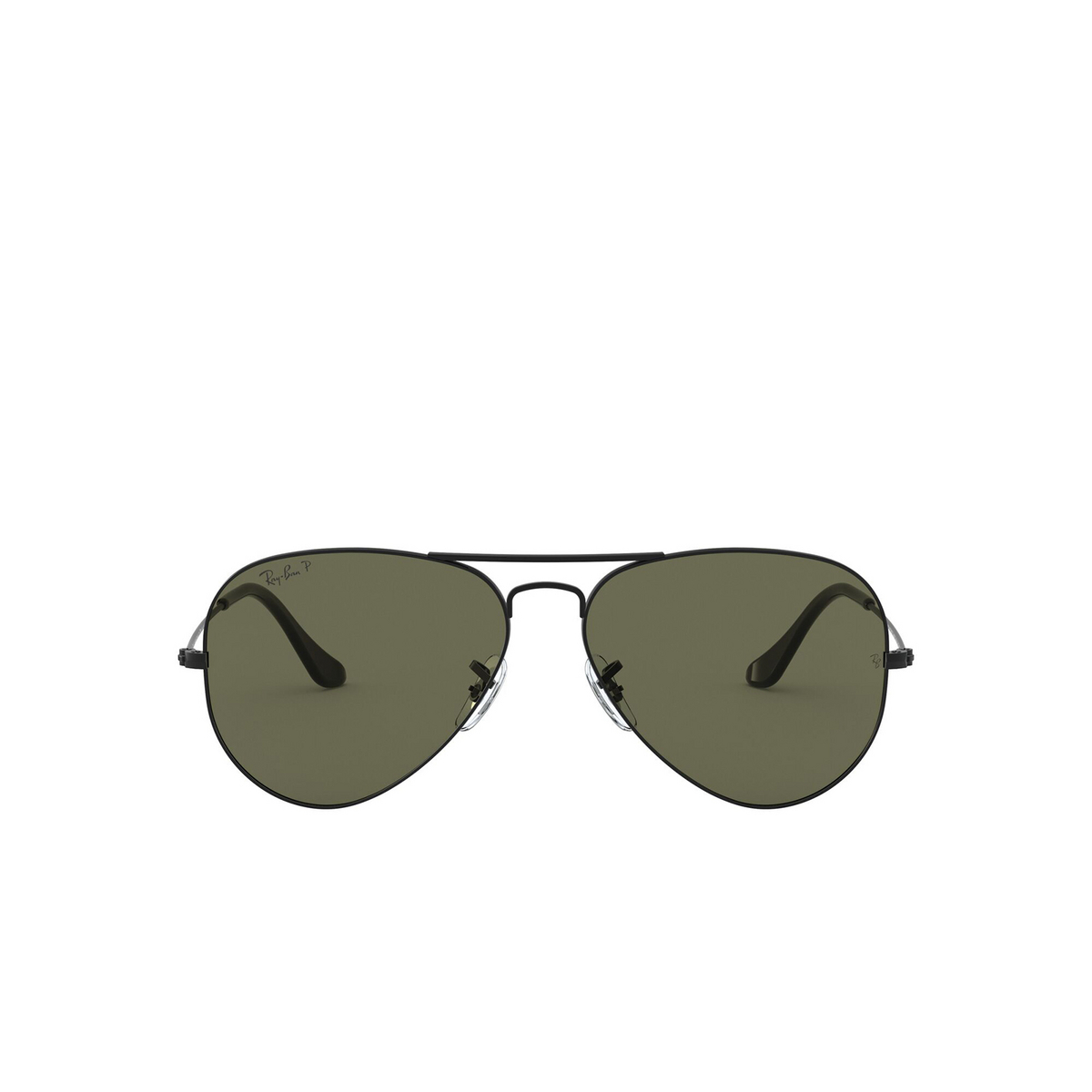 Ray-Ban AVIATOR LARGE METAL Sunglasses W3361 Matte Black - front view