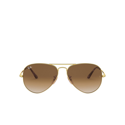Ray-Ban® Aviator Sunglasses: RB3689 Aviator Metal Ii color 914751 Gold 