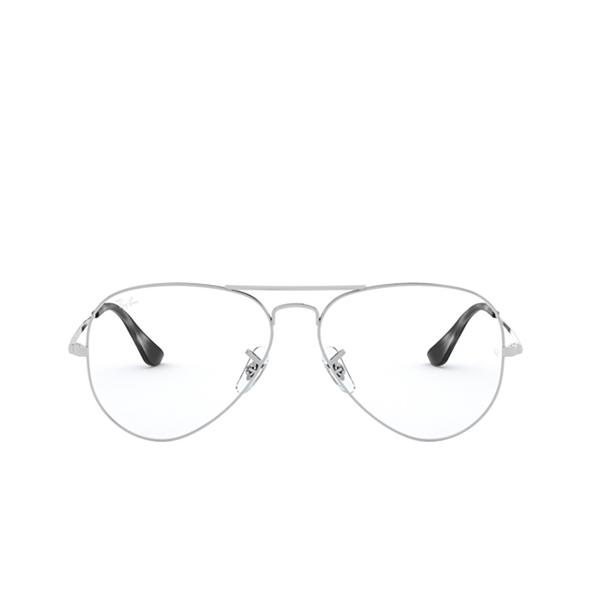 Ray-Ban® Aviator Eyeglasses: Aviator RX6489 color Silver 2501 - front view.
