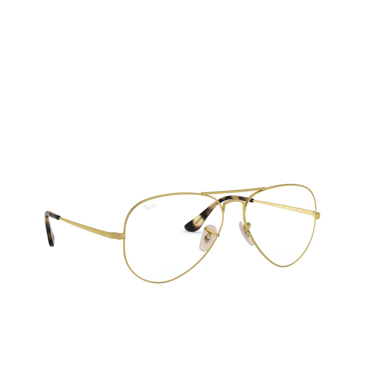 Ray-Ban® Aviator Eyeglasses: Aviator RX6489 color 3033 - three-quarters view.