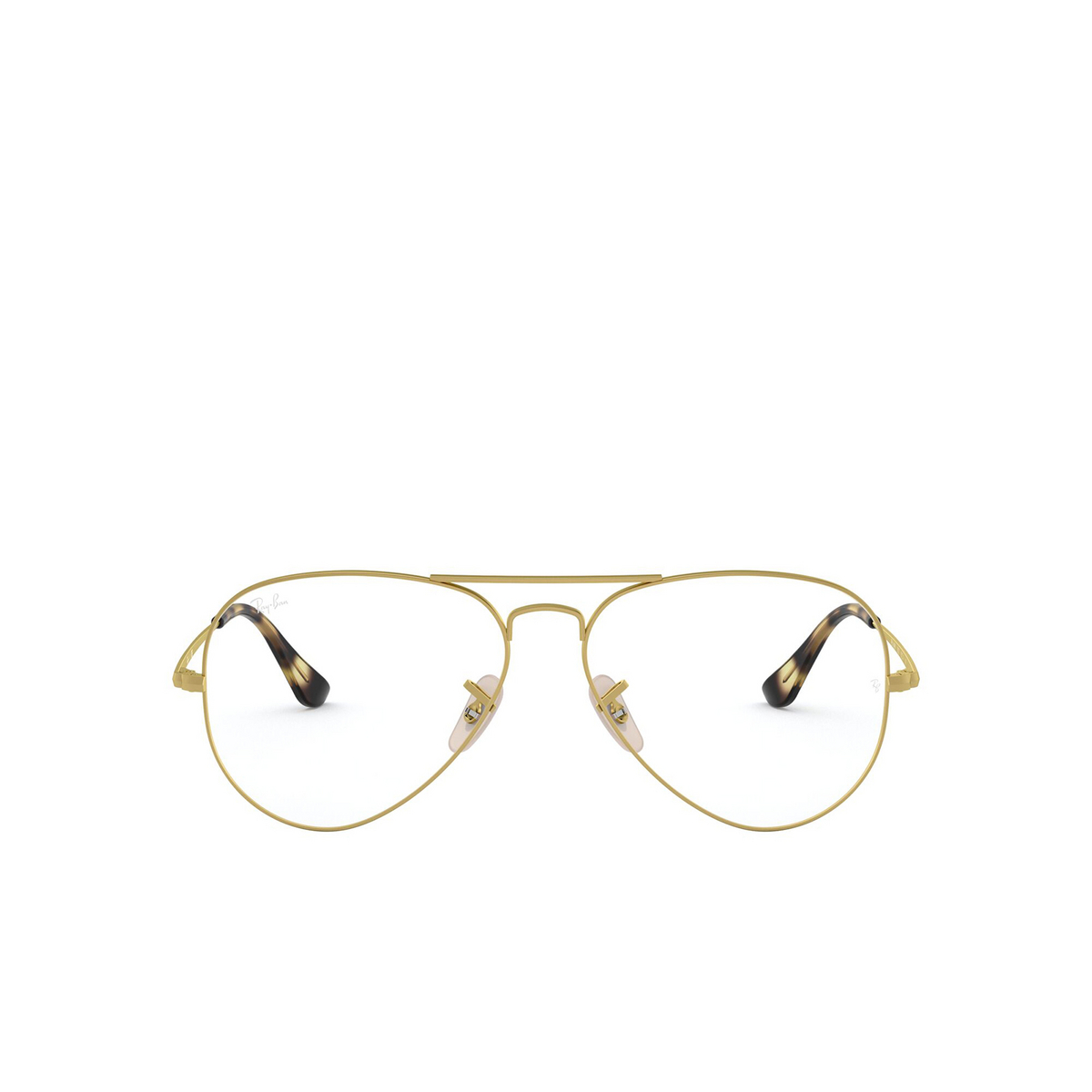 Ray-Ban® Aviator Eyeglasses: Aviator RX6489 color 3033 - front view.