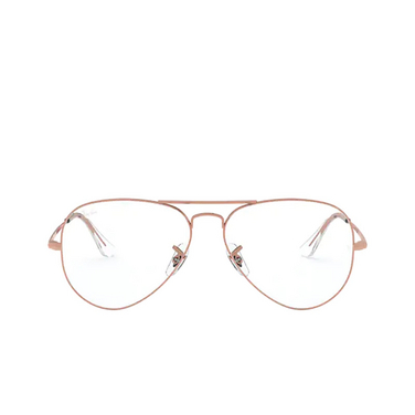 Lunettes de vue Ray-Ban AVIATOR 3094 rose gold - Vue de face