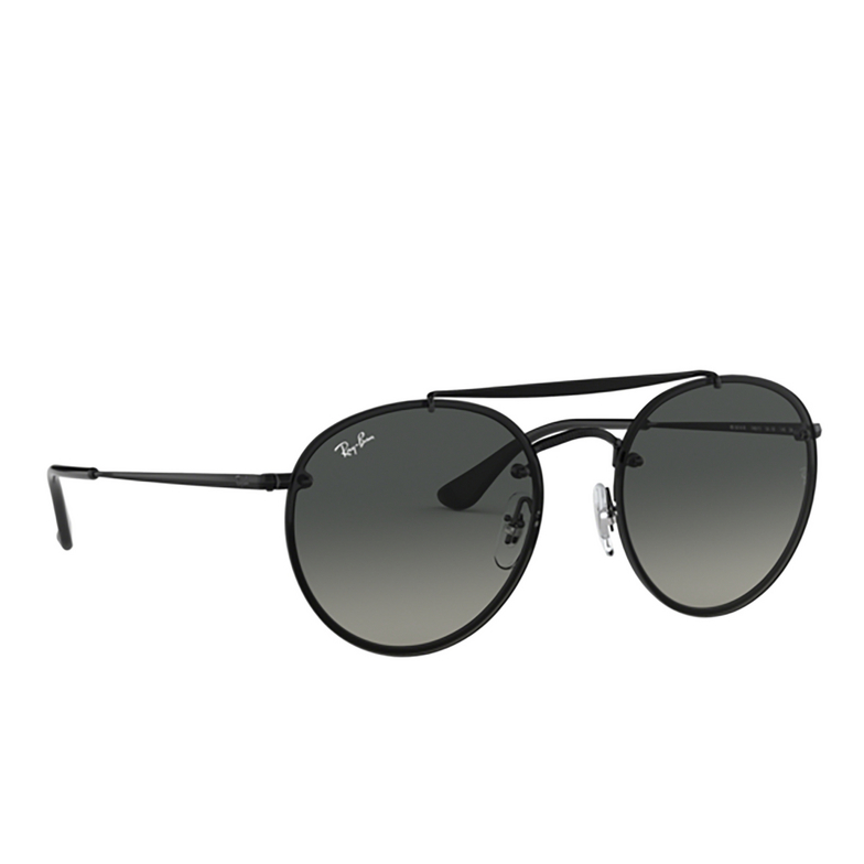 Ray-Ban BLAZE ROUND DOUBLEBRIDGE Sunglasses 148/11 demi gloss black - 2/4