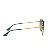 Ray-Ban BLAZE ROUND DOUBLEBRIDGE Sunglasses 91400S demi gloss gold - product thumbnail 3/4