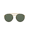 Ray-Ban BLAZE ROUND DOUBLEBRIDGE Sunglasses 914071 demi gloss gold - product thumbnail 1/4