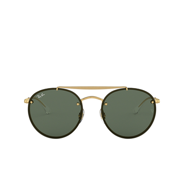 Ray-Ban BLAZE ROUND DOUBLEBRIDGE Sunglasses 914071 demi gloss gold - front view