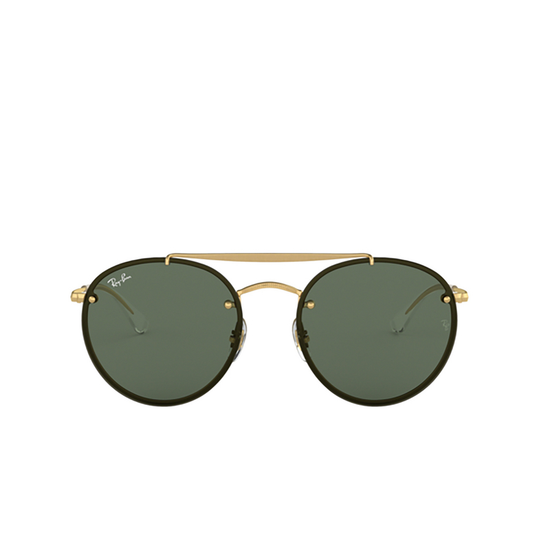 Ray-Ban BLAZE ROUND DOUBLEBRIDGE Sunglasses 914071 demi gloss gold - 1/4