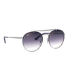 Ray-Ban BLAZE ROUND DOUBLEBRIDGE Sunglasses 91420U demi gloss silver - product thumbnail 2/4