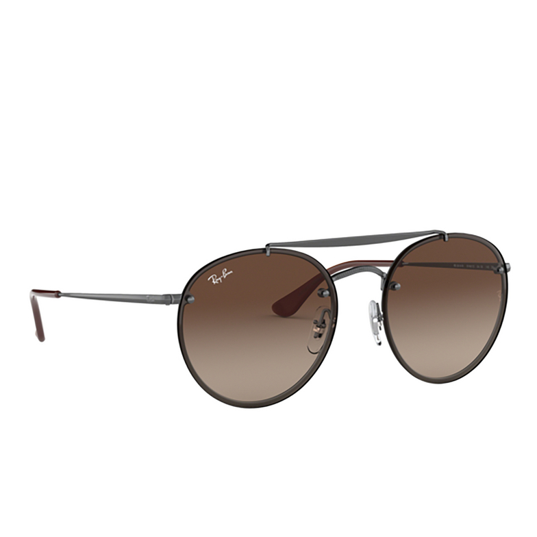 Ray-Ban BLAZE ROUND DOUBLEBRIDGE Sunglasses 914413 demi gloss gunmetal - 2/4
