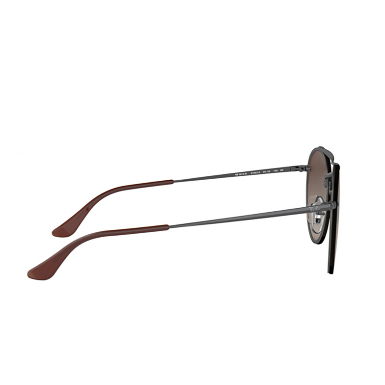 Ray-Ban BLAZE ROUND DOUBLEBRIDGE Sunglasses 914413 demi gloss gunmetal - 3/4