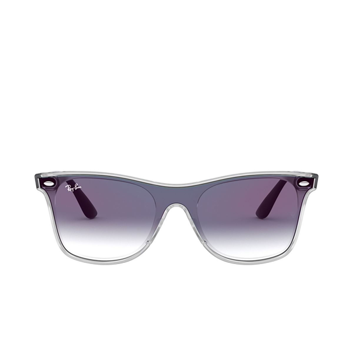 Ray-Ban® Square Sunglasses: RB4440N Blaze Wayfarer color 6356X0 Matte Trasparent - product thumbnail 1/3