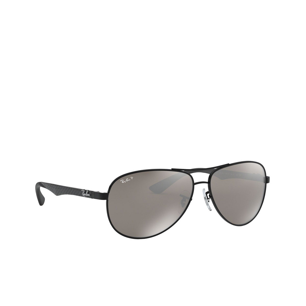Ray-Ban CARBON FIBRE Sunglasses 002/K7 Shiny Black - three-quarters view