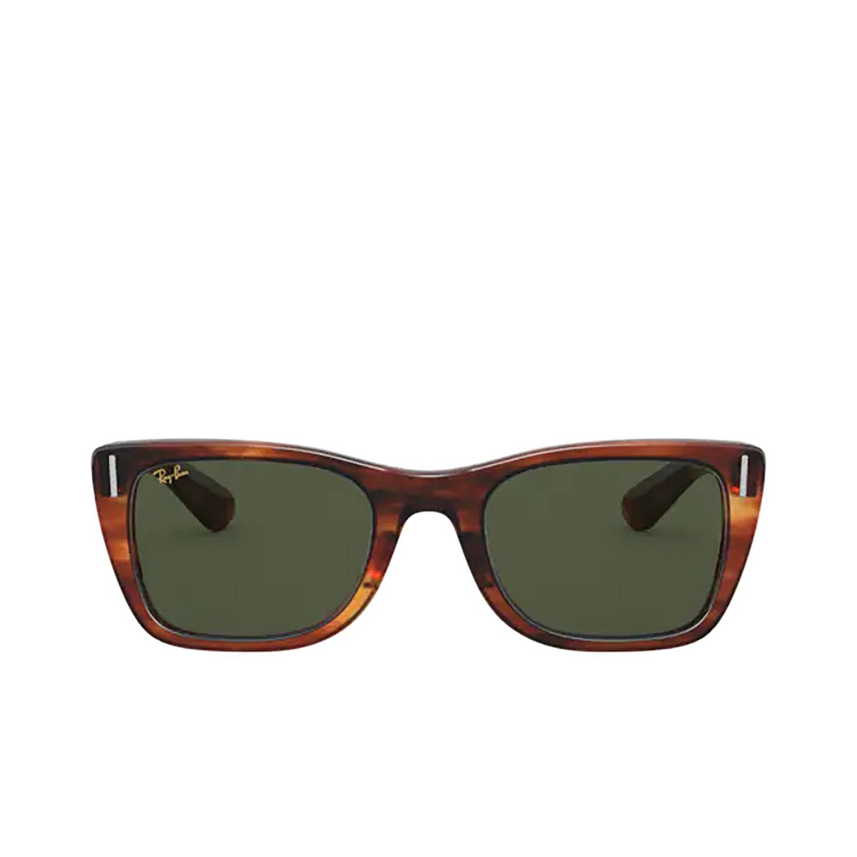 Ray-Ban® Square Sunglasses: RB2248 Caribbean color 954/31 Striped Havana - product thumbnail 1/3