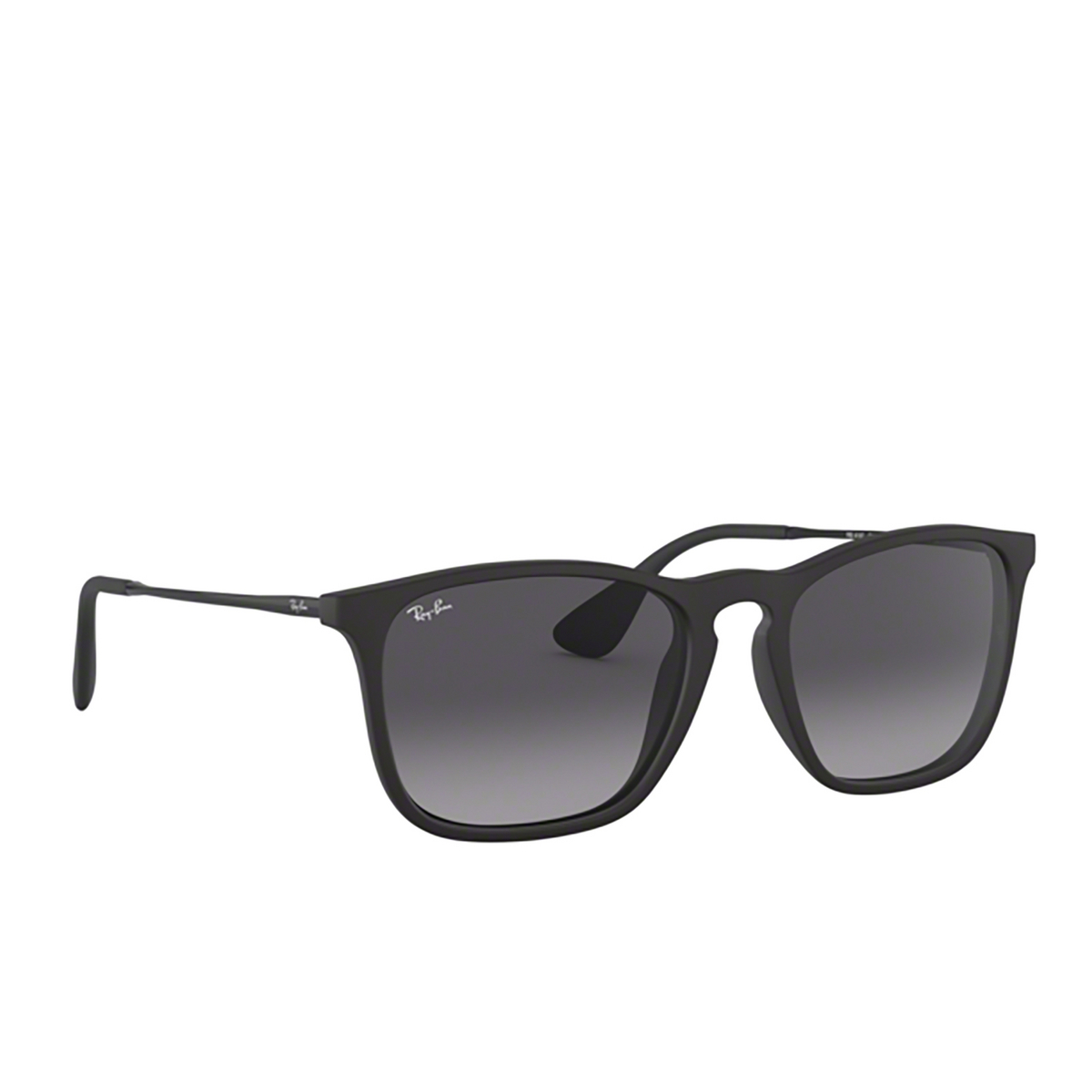 Ray-Ban® Square Sunglasses: RB4187 Chris color 622/8G Rubber Black - 2/3