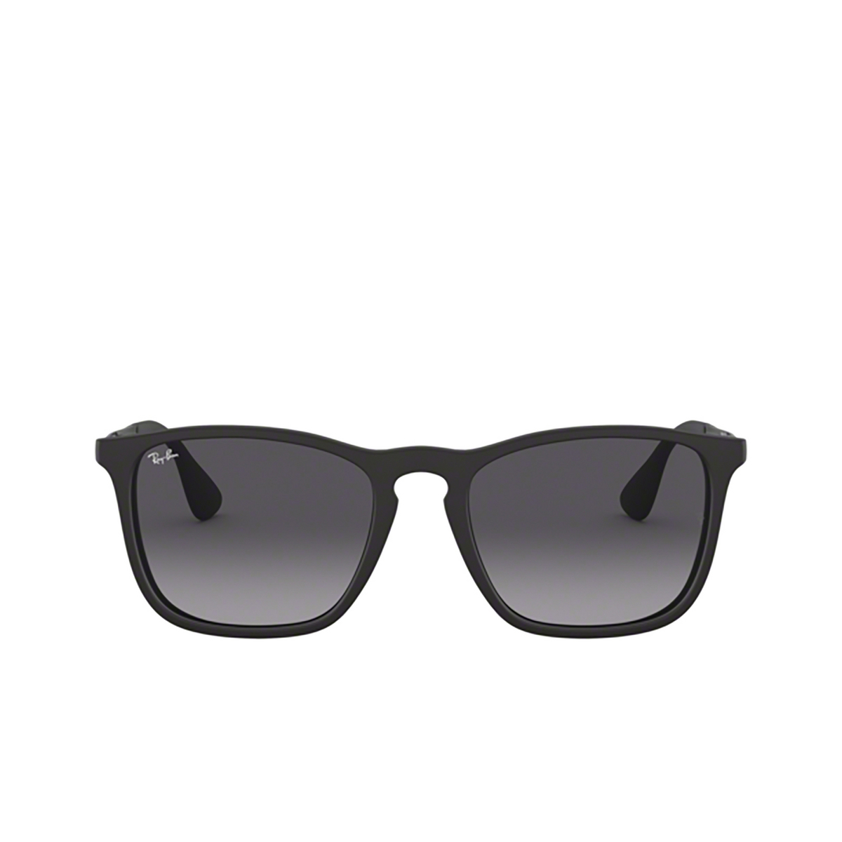 Ray-Ban® Square Sunglasses: RB4187 Chris color 622/8G Rubber Black - 1/3